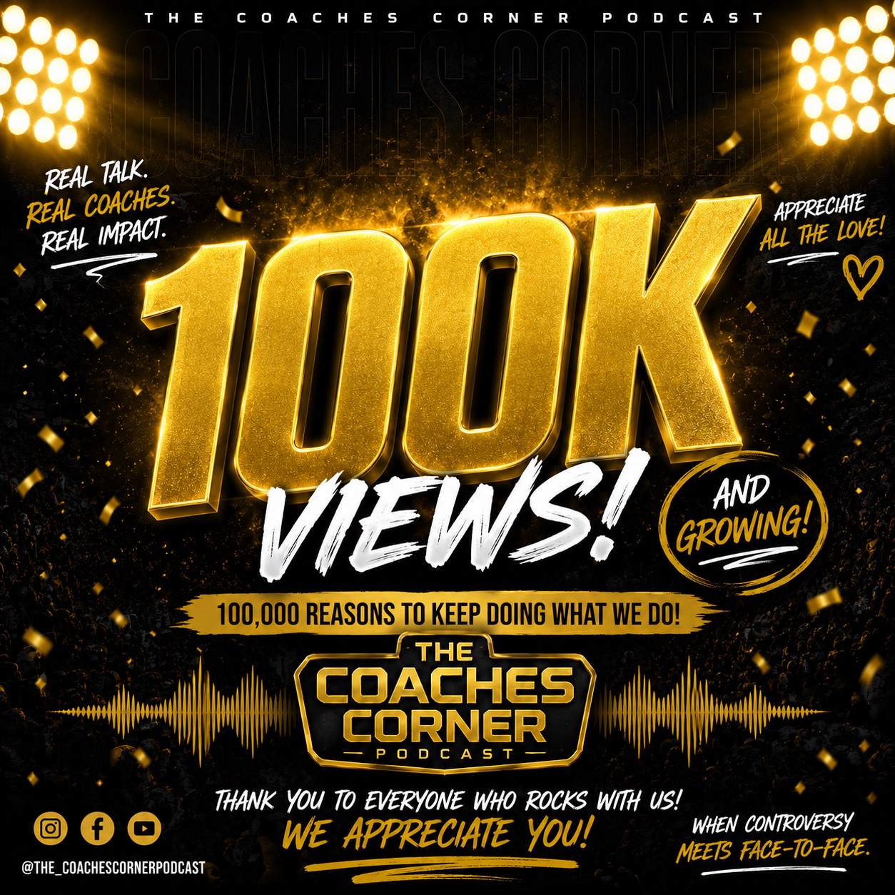 The Coaches Corner celebrates reaching 100,000 views