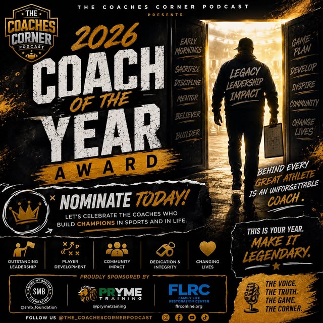 The Coaches Corner Coach of the Year recognition